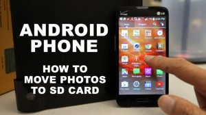 How to move pictures to sd card