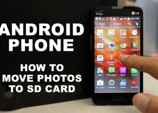 How to move pictures to sd card