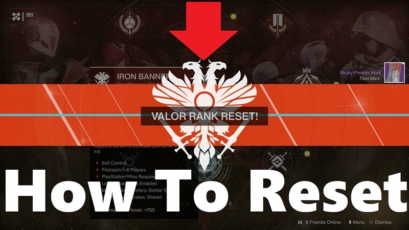 How to reset valor rank