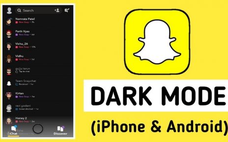 snapchat dark mode