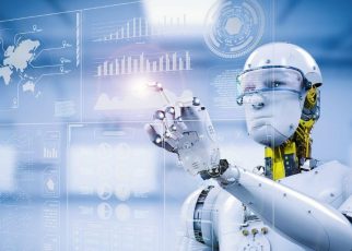 Concept of staying ahead with the latest tech developments and futuristic tools.