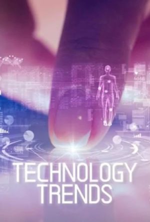 Futuristic illustration showing AI, automation, and emerging tech shaping future trends