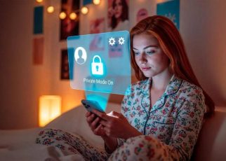 Person changing Instagram privacy settings on a smartphone screen for better online security