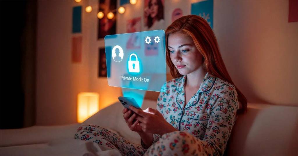 Person changing Instagram privacy settings on a smartphone screen for better online security