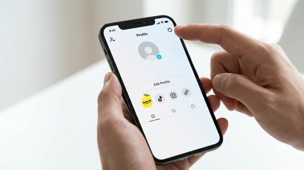iPhone and Android user managing connected social media app permissions