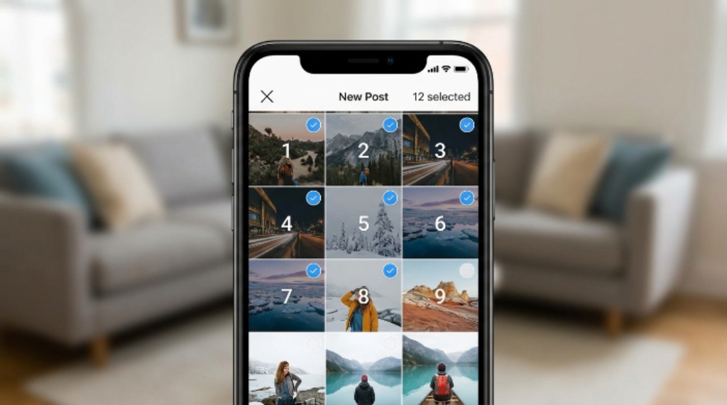 Step-by-step guide to posting more than 10 images on Instagram using the latest feature