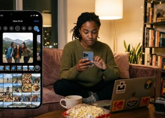 User creating an Instagram post with more than 10 photos in a carousel