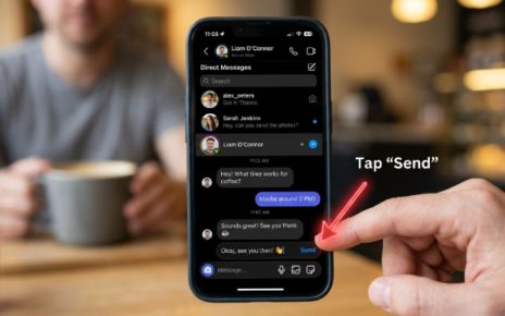 Instagram Direct Messages inbox showing how to reply to conversations