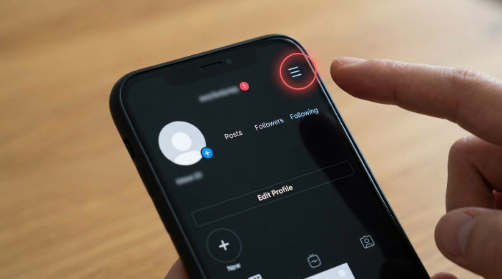 Step-by-step guide showing how to retrieve deleted Instagram messages on a smartphone