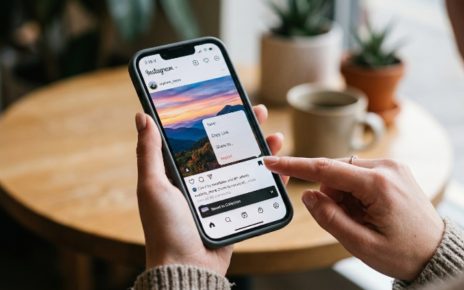 User saving an Instagram image on a smartphone using a simple download method