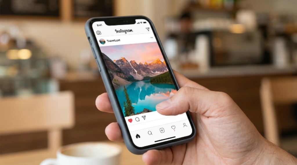 Step-by-step guide showing how to save photos from Instagram on mobile and desktop