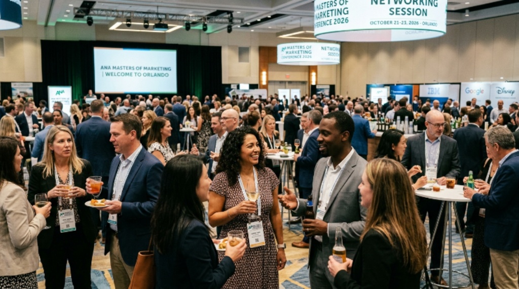 Networking session at ANA Masters of Marketing Conference October 2026 Orlando