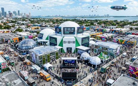 Aerial view of The Sacred Space venue in Wynwood Miami during the WIRED World Fair 2026